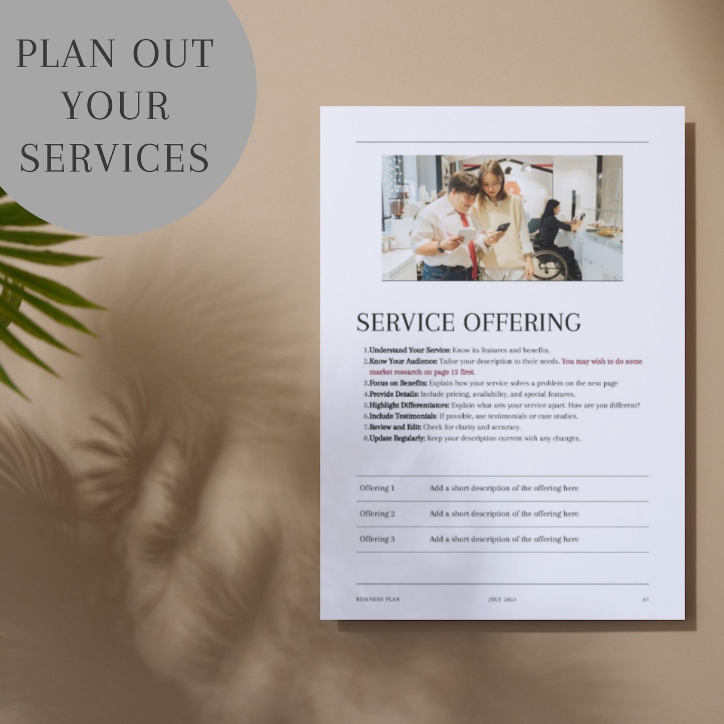 NDIS Business Plan - Minimalist Template - Launchly