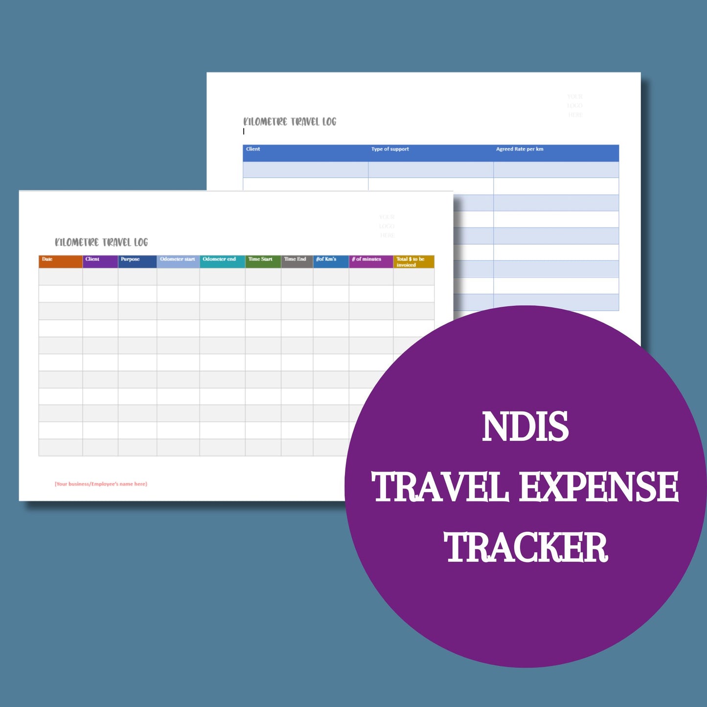 Travel Expense Logsheet Template - Launchly