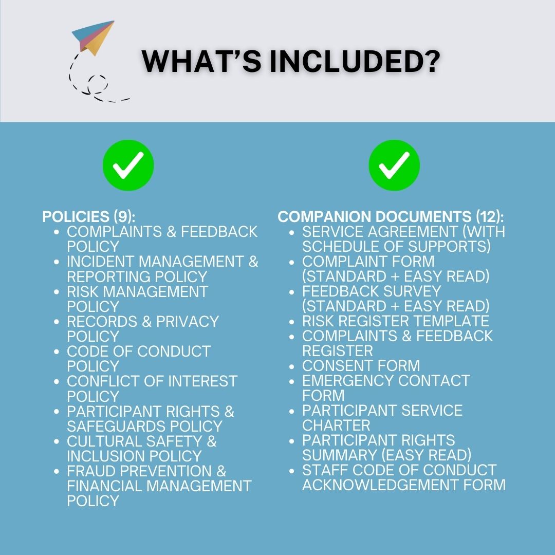 Support Coordination Essentials Bundle – NDIS Policies & Procedures