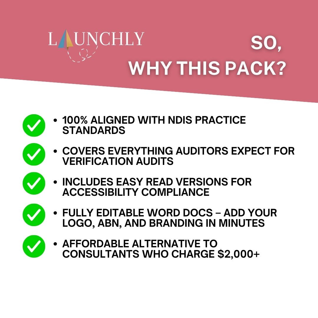 Support Coordination Essentials Bundle – NDIS Policies & Procedures