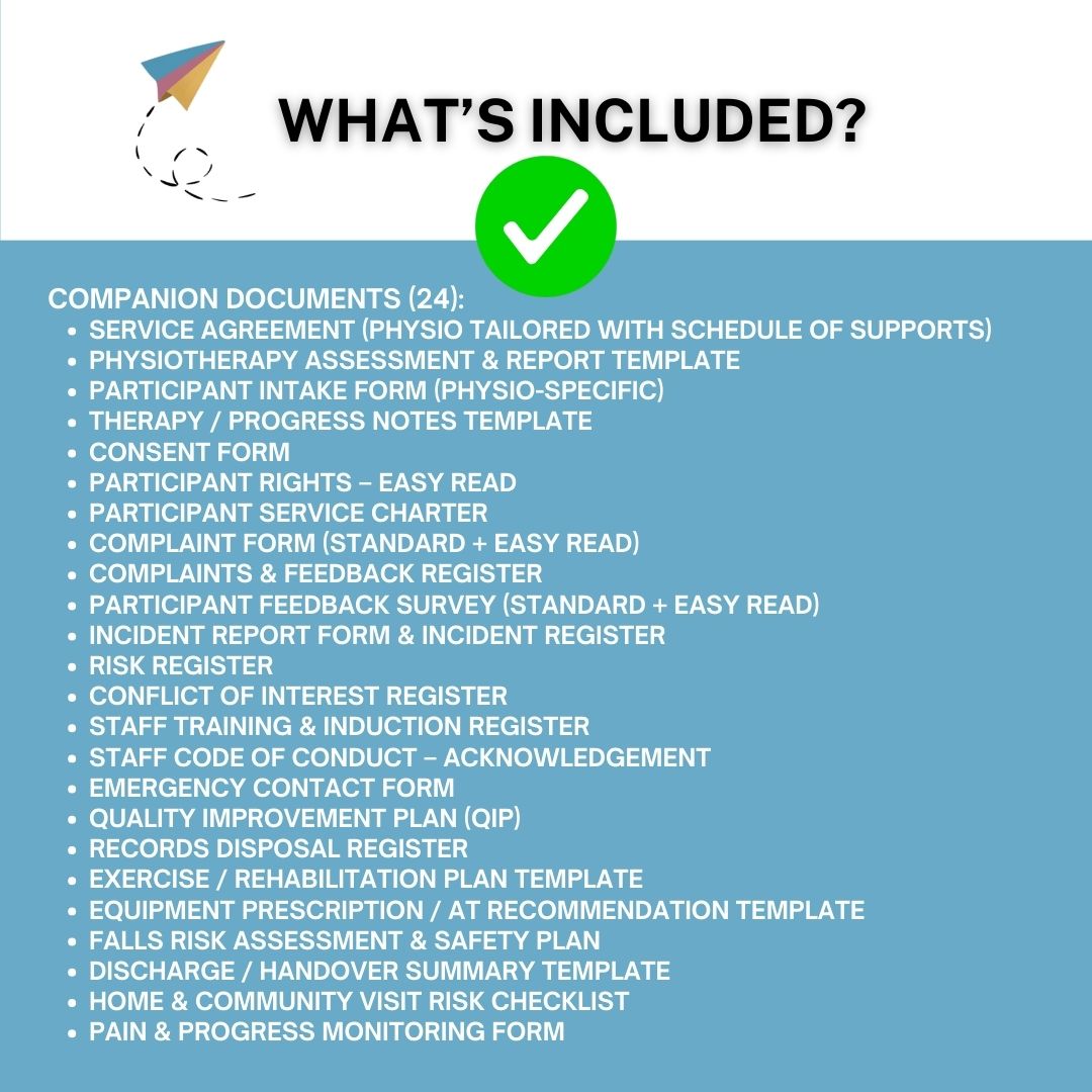 Physiotherapy Essentials Pack – NDIS Certification