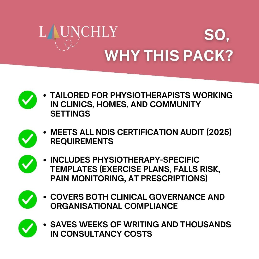 Physiotherapy Essentials Pack – NDIS Certification