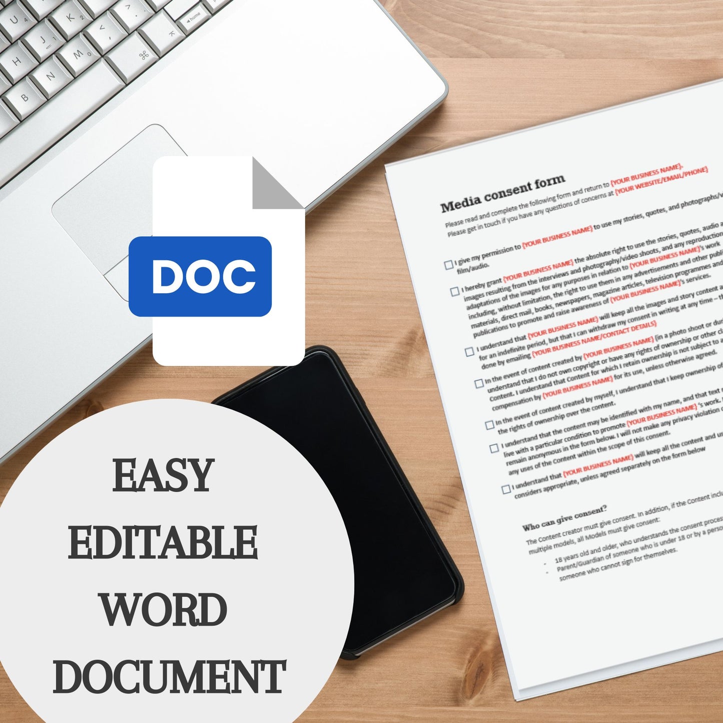 Media Consent Form Template - Launchly