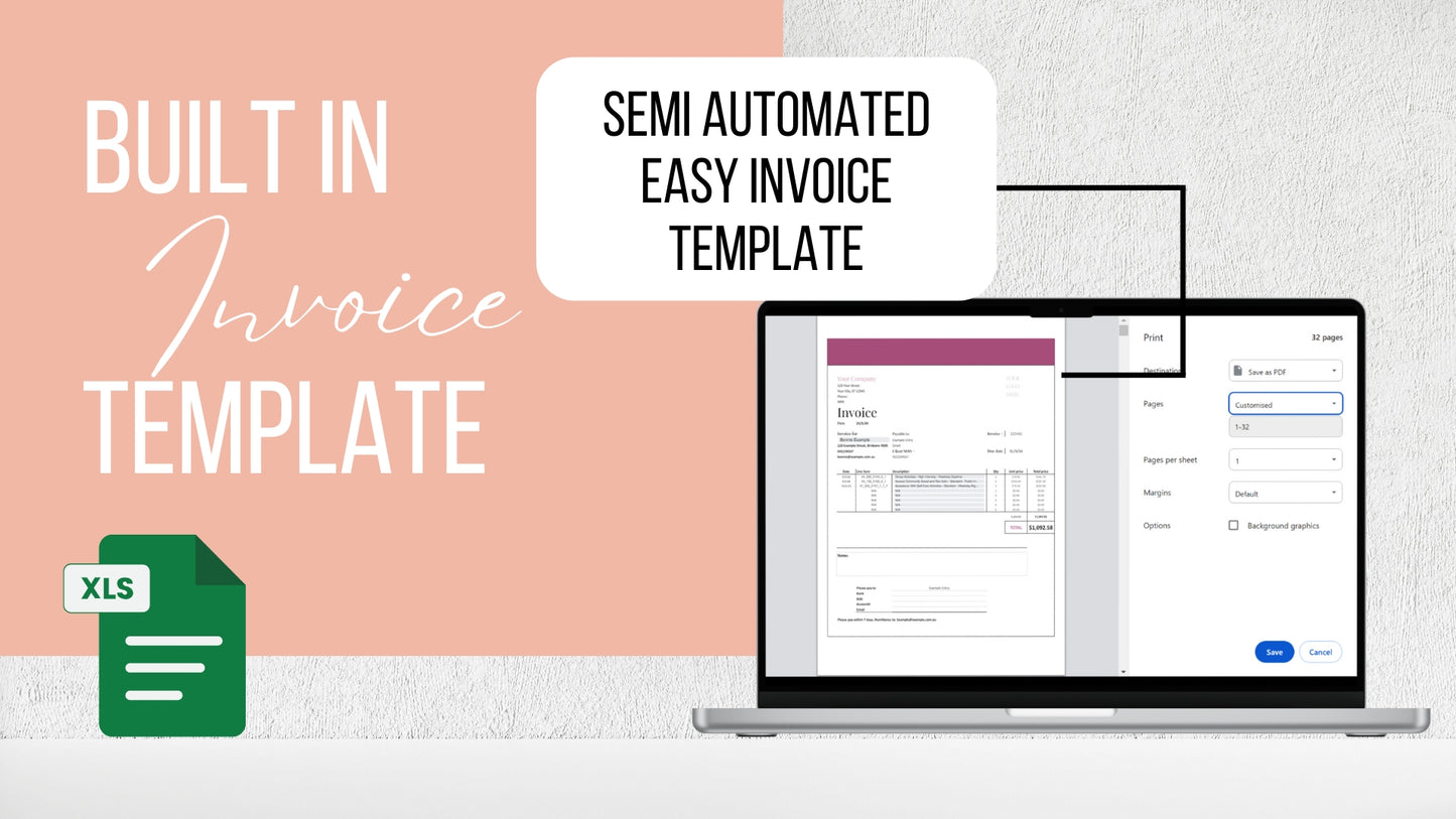 NDIS Sole Trader Client and business bookkeeping google sheet template - Launchly