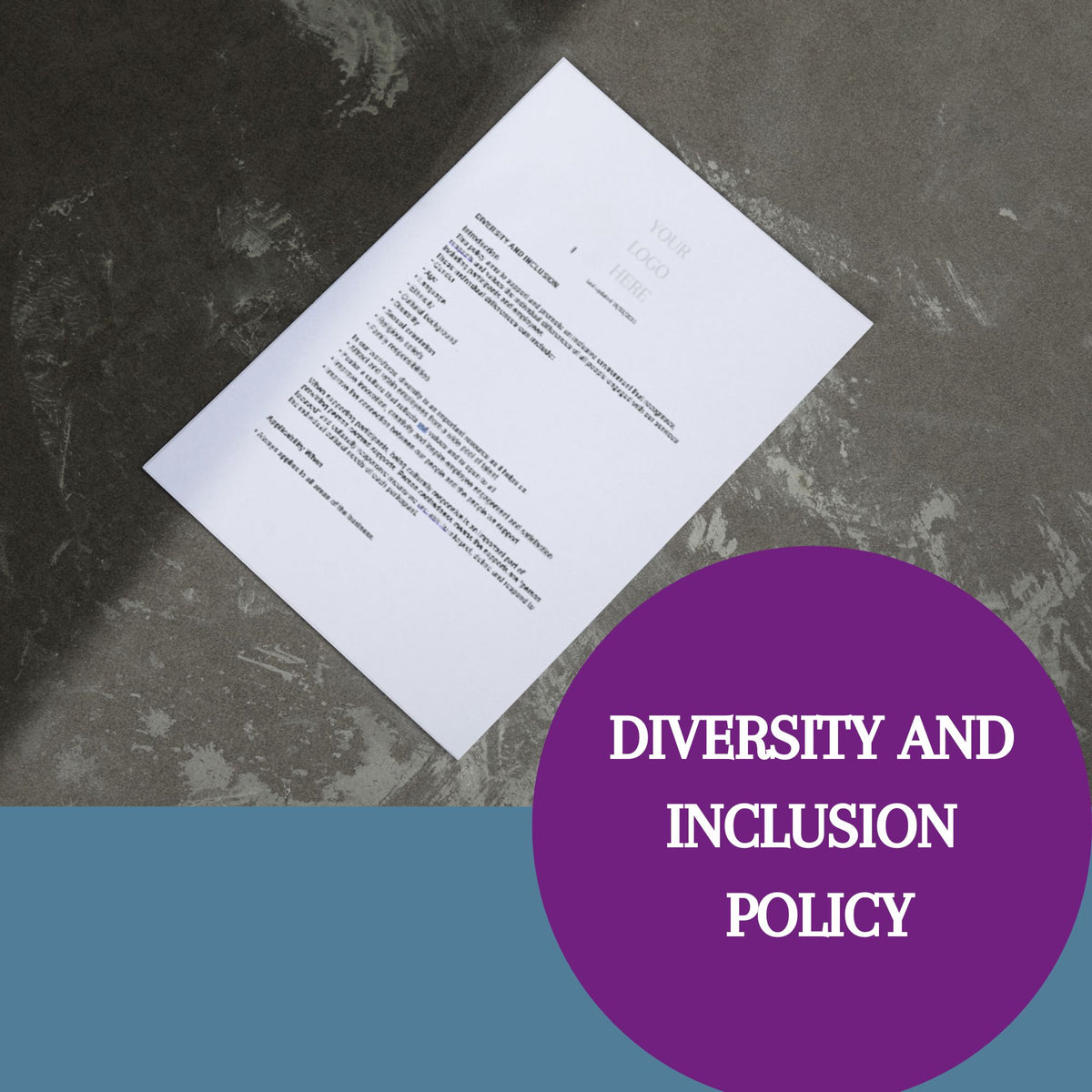 Internal Inclusion Form Diversity & Inclusion Policy Template – Launchly
