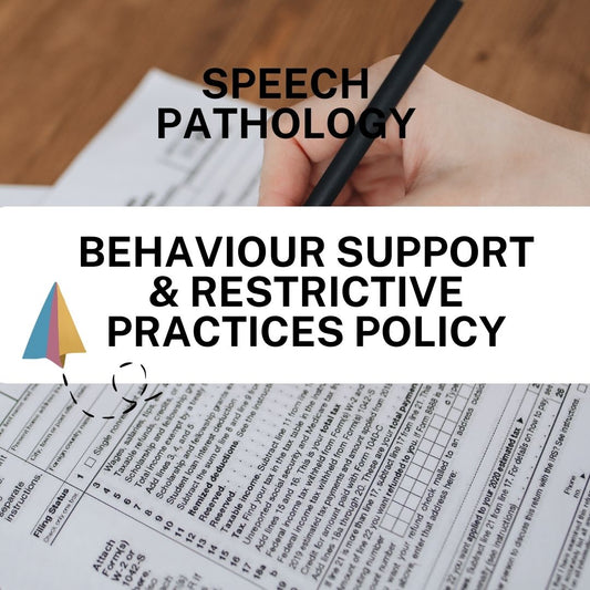 Behaviour Support & Restrictive Practices Policy - Speech Therapy