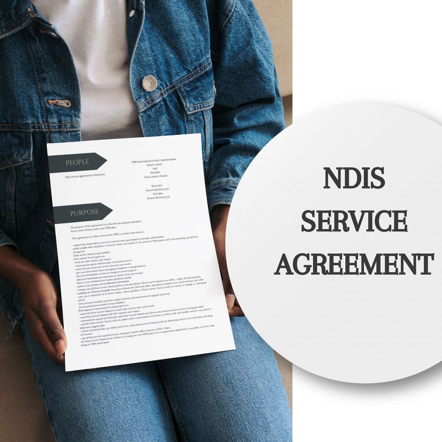 Service Agreement Canva Template BOLD Design