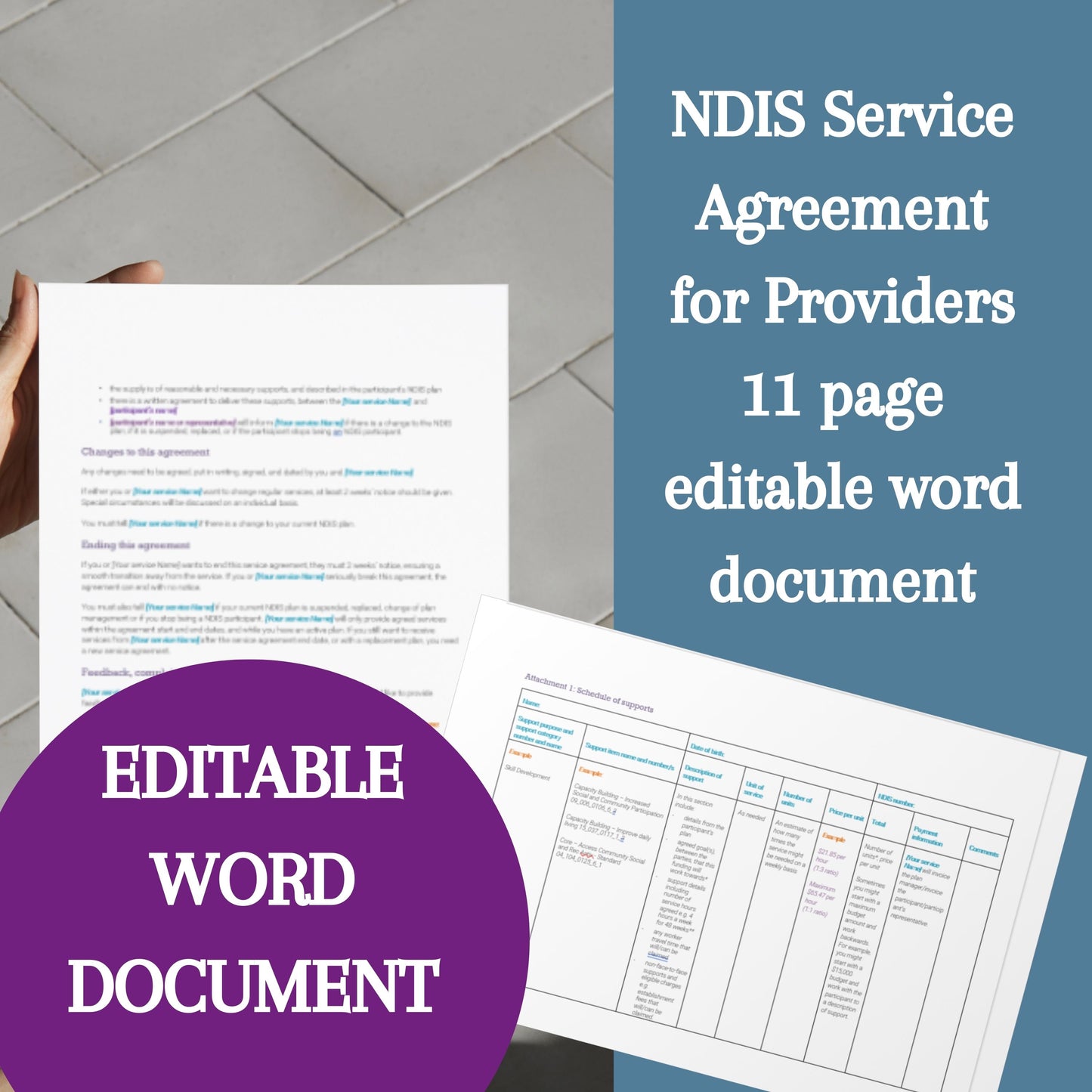 Service Agreement Word Template