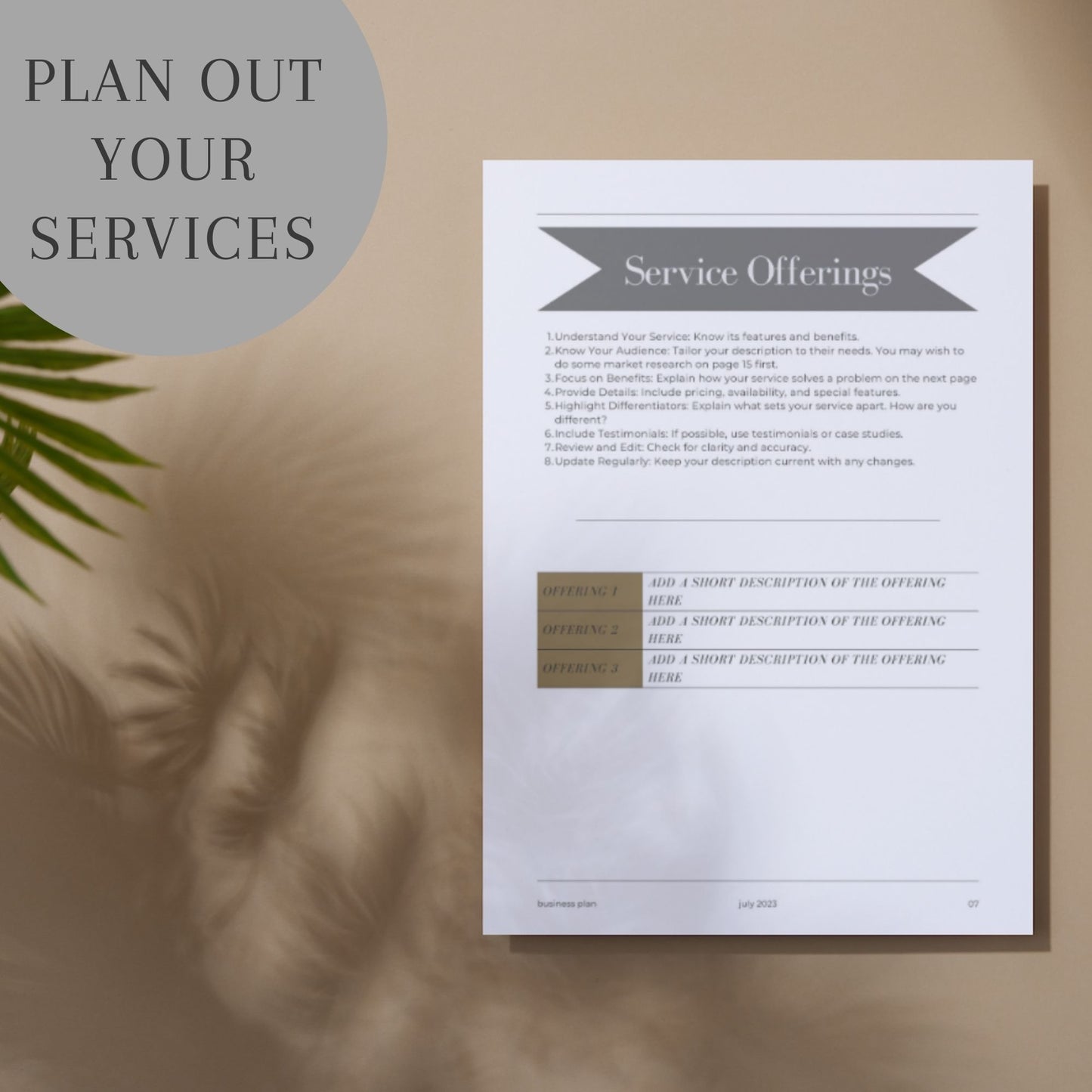 NDIS Business Plan - Sleek Template