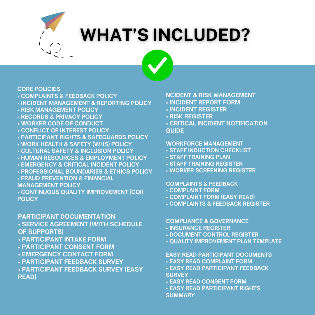 NDIS Certification Audit Documentation System | Policy Templates