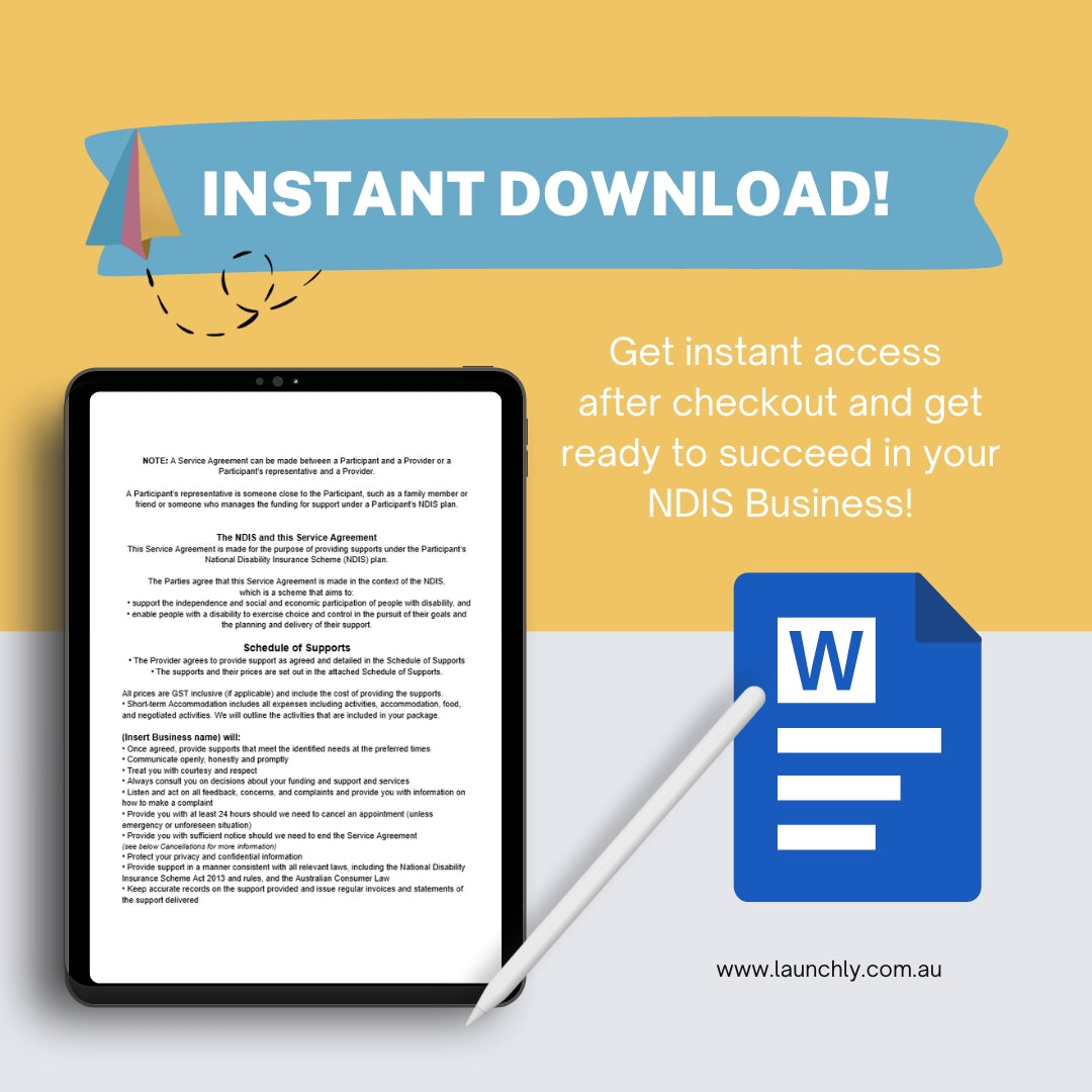 NDIS Business Management Policy & Procedure Bundle