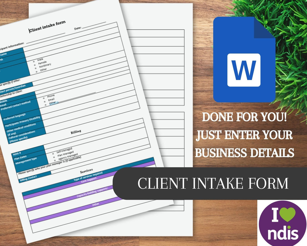 Client Intake Form Template – Launchly