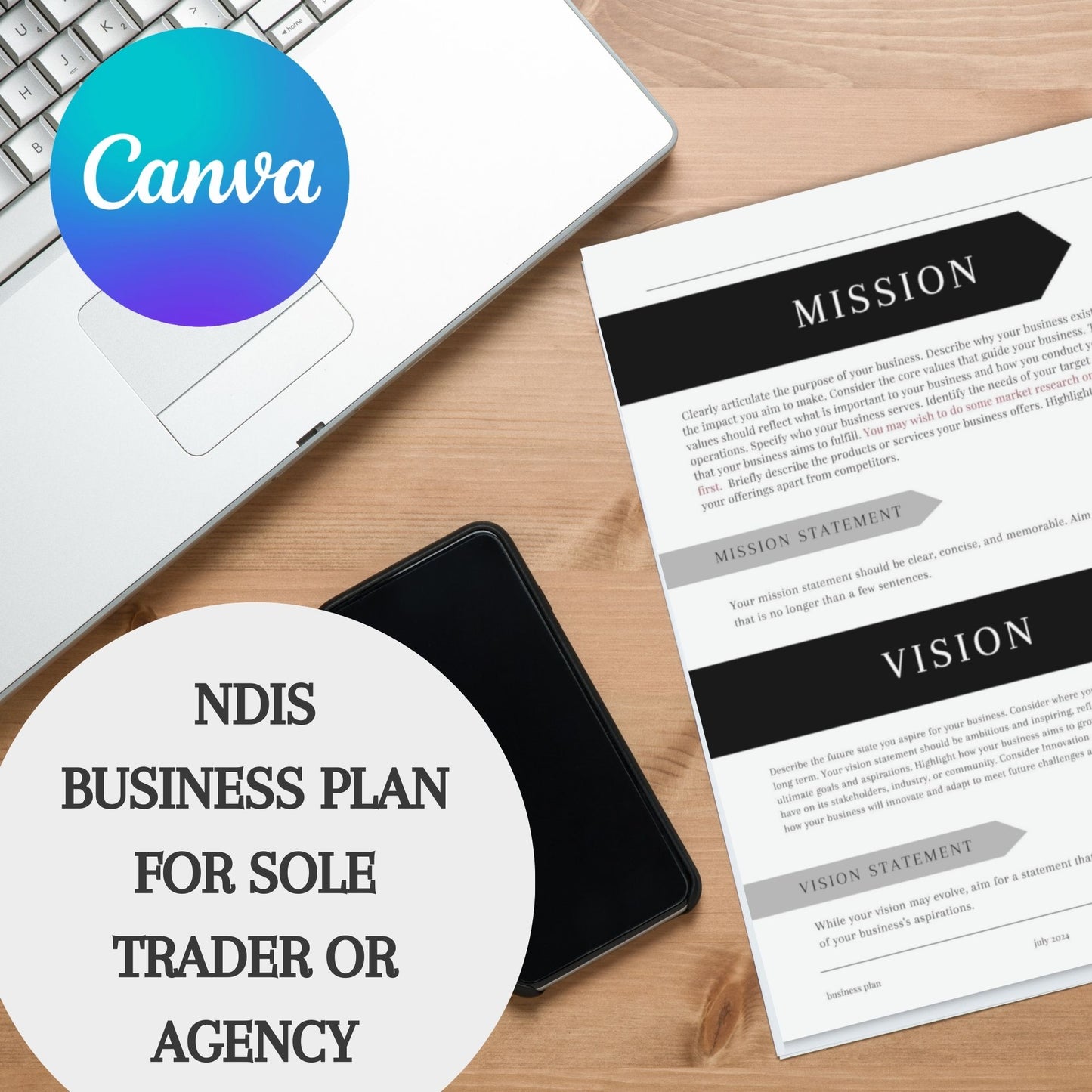 NDIS Business Plan - Bold Template