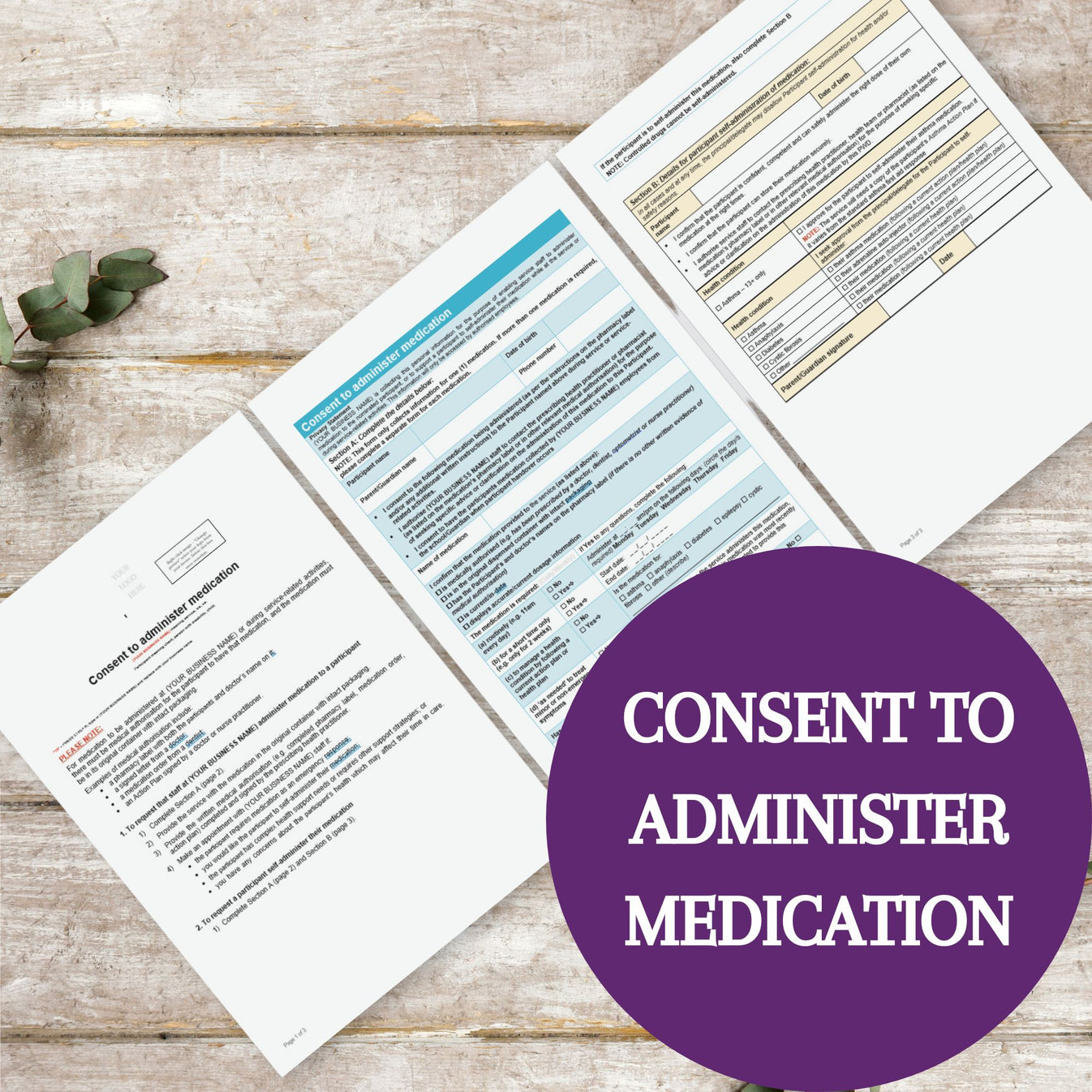 Consent to Administer Medication Template – Launchly