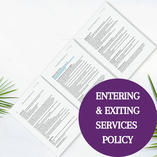 Entering & Exiting Services Policy Template