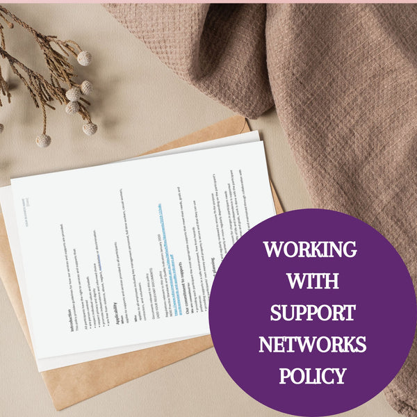 Working with Support Networks Policy Template – Launchly