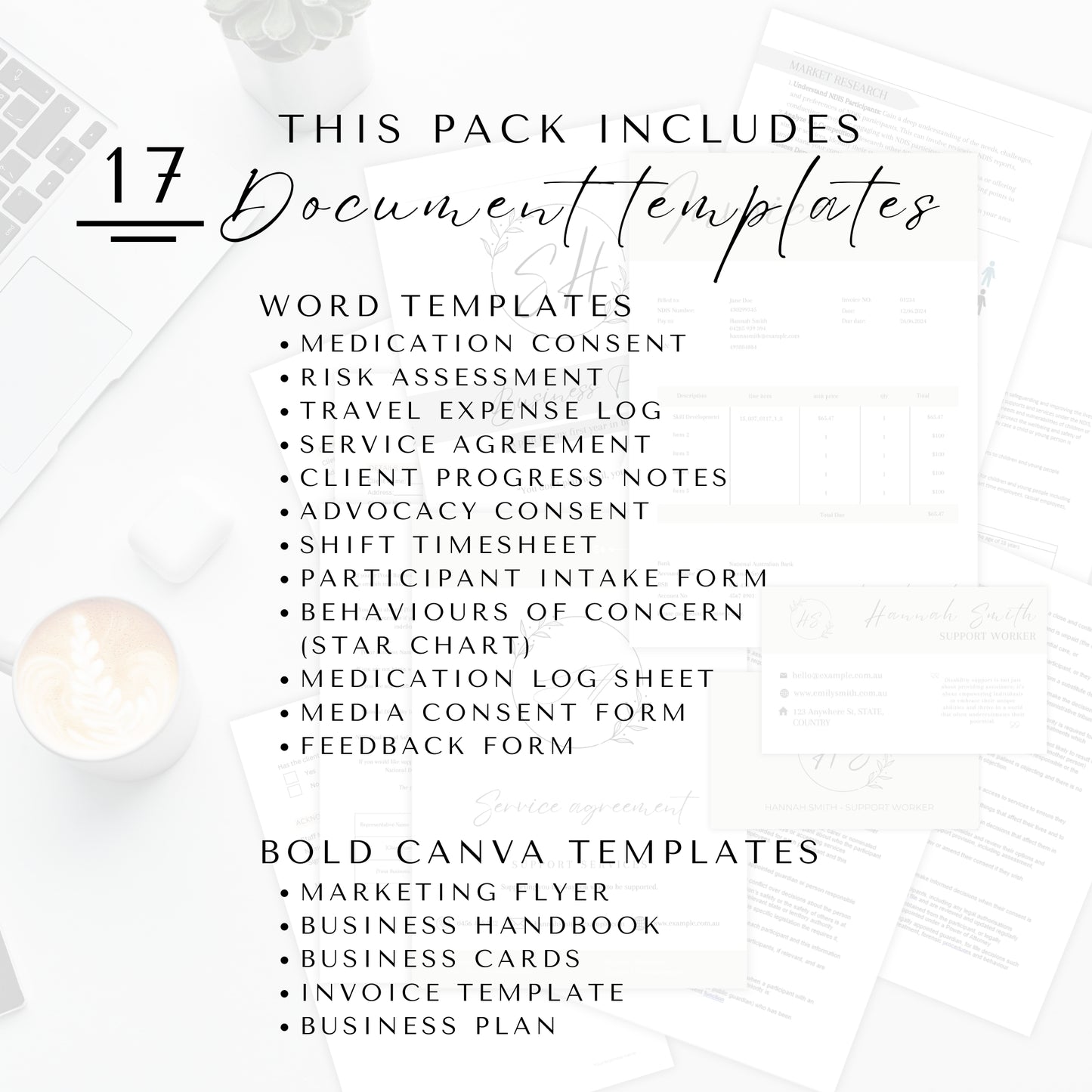 NDIS Support Worker Business Operations Bundle Template - Launchly