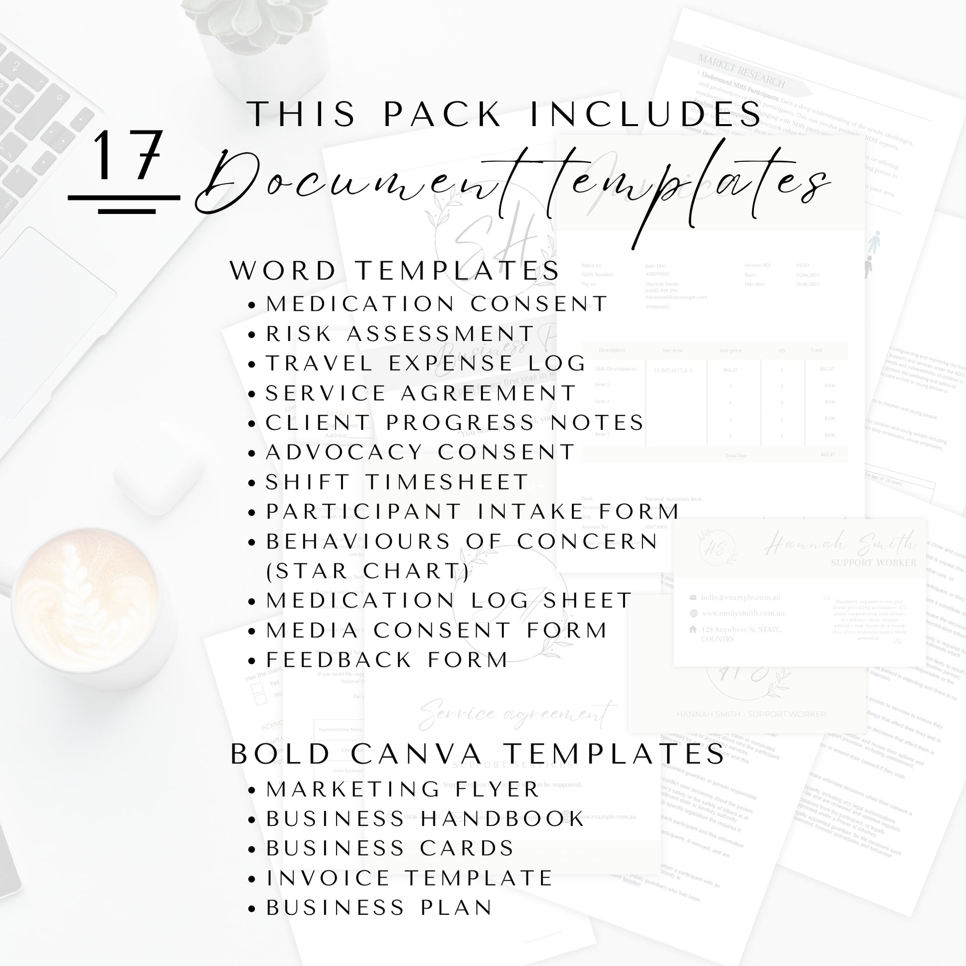 NDIS Support Worker Business Operations Bundle Template - Launchly